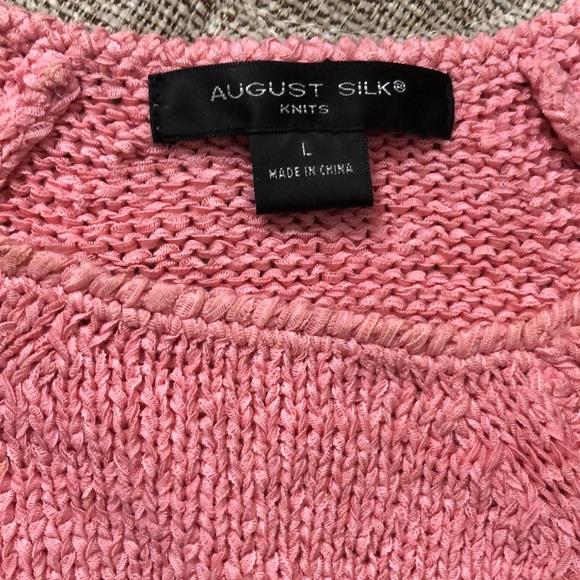 AUGUST SILK KNITS TOP SIZE LARGE - Picture 6 of 8